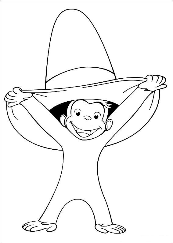 Curious george coloriages