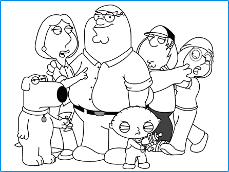 Family guy coloriages