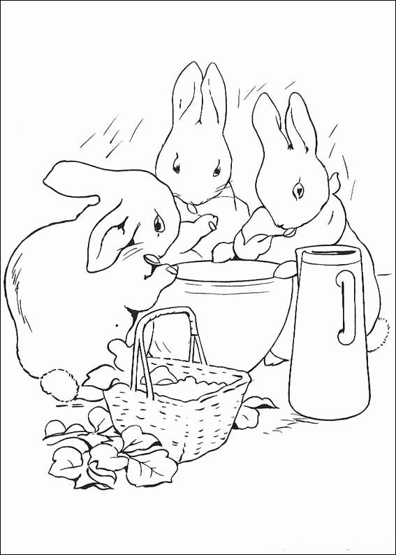 Peter rabbit coloriages
