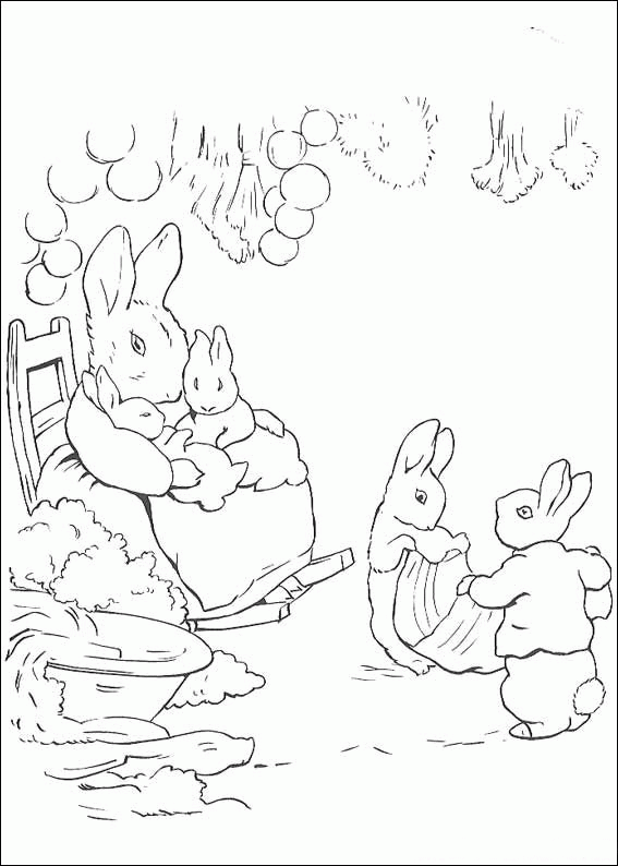 Peter rabbit coloriages