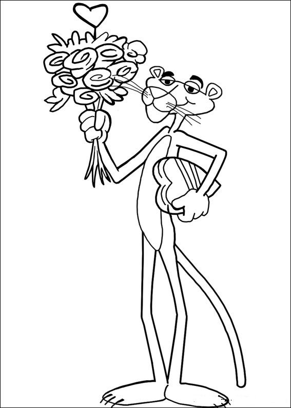 Pink panther coloriages