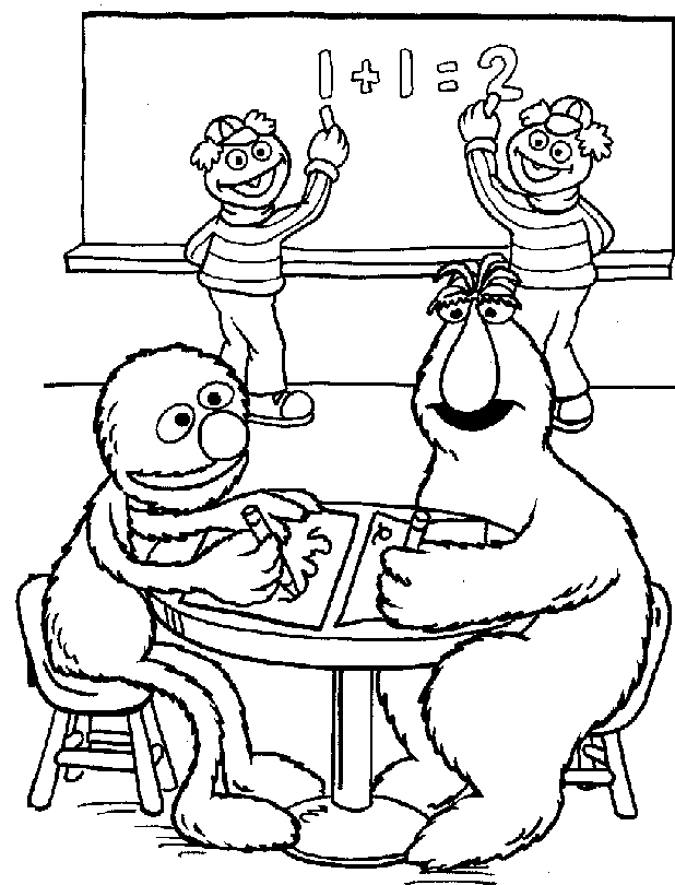 Sesame street coloriages