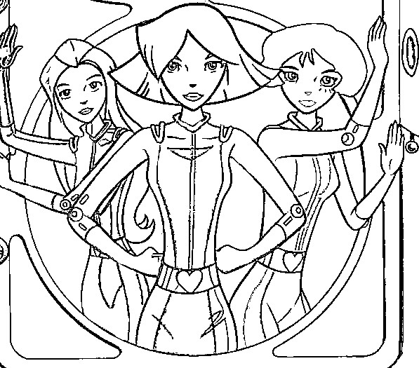 Totally spies coloriages