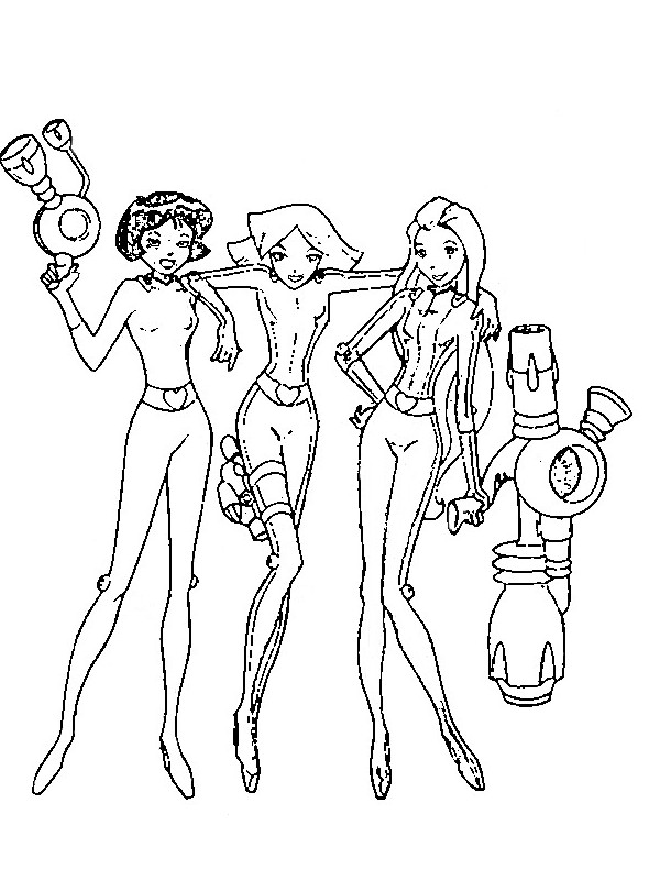 Totally spies coloriages