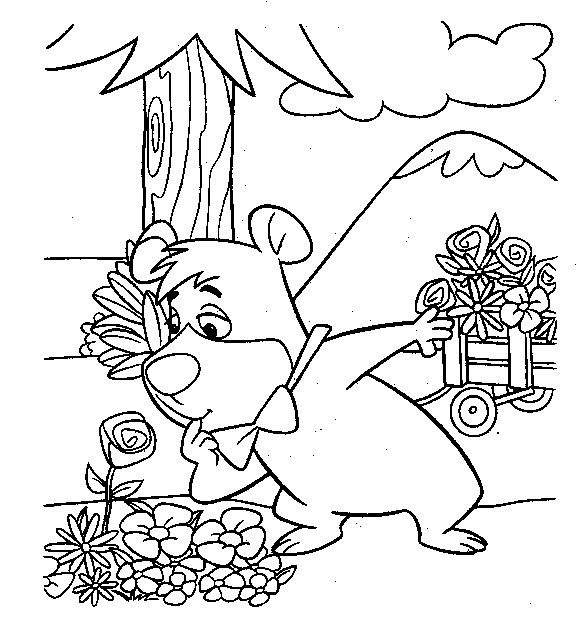Yogi bear coloriages