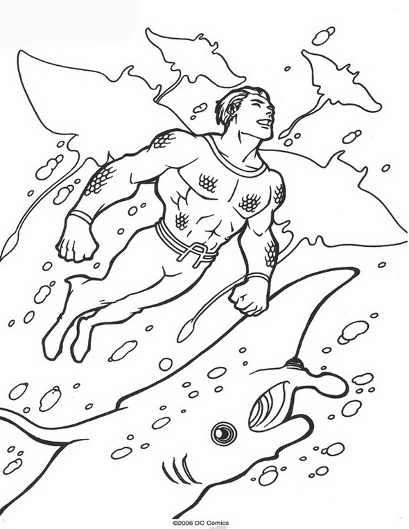 Aquaman coloriages