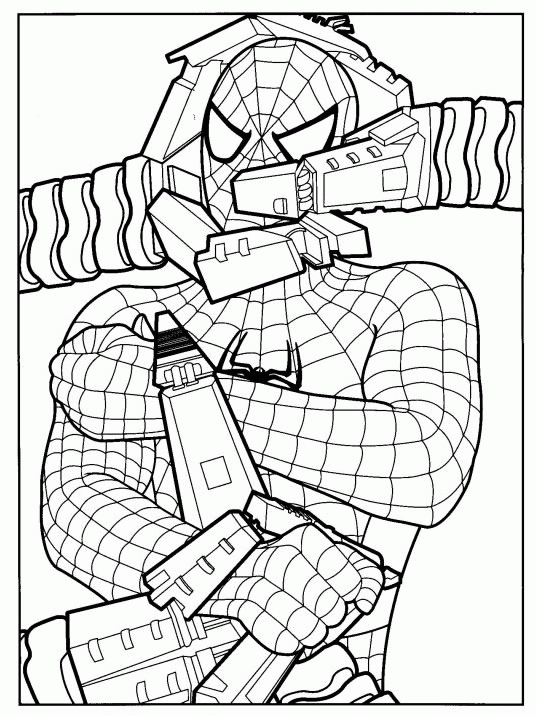 Spiderman coloriages