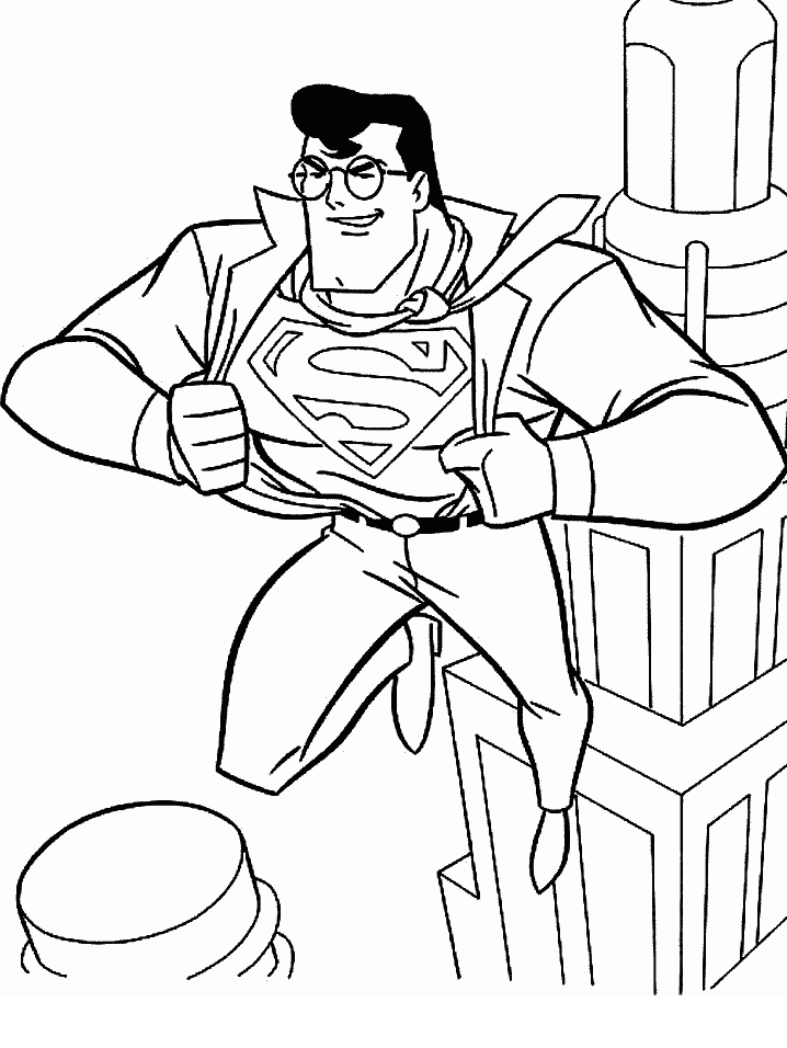 Superman coloriages