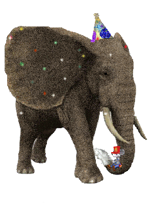 Elephant glitter gifs