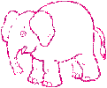 Elephant glitter gifs