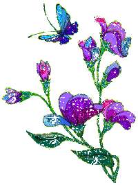 Floral glitter gifs