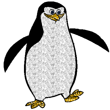 Penguin glitter gifs
