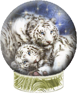 Tigre blanc glitter gifs