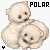 Ours polaire icones gifs