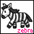 Zebre icones gifs