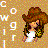 Cow girl icones gifs
