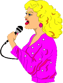 Chanteur et chanteuse professions gifs