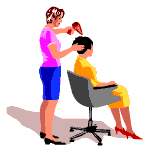 Salon de coiffure professions gifs
