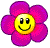 Floral smileys et emoticones